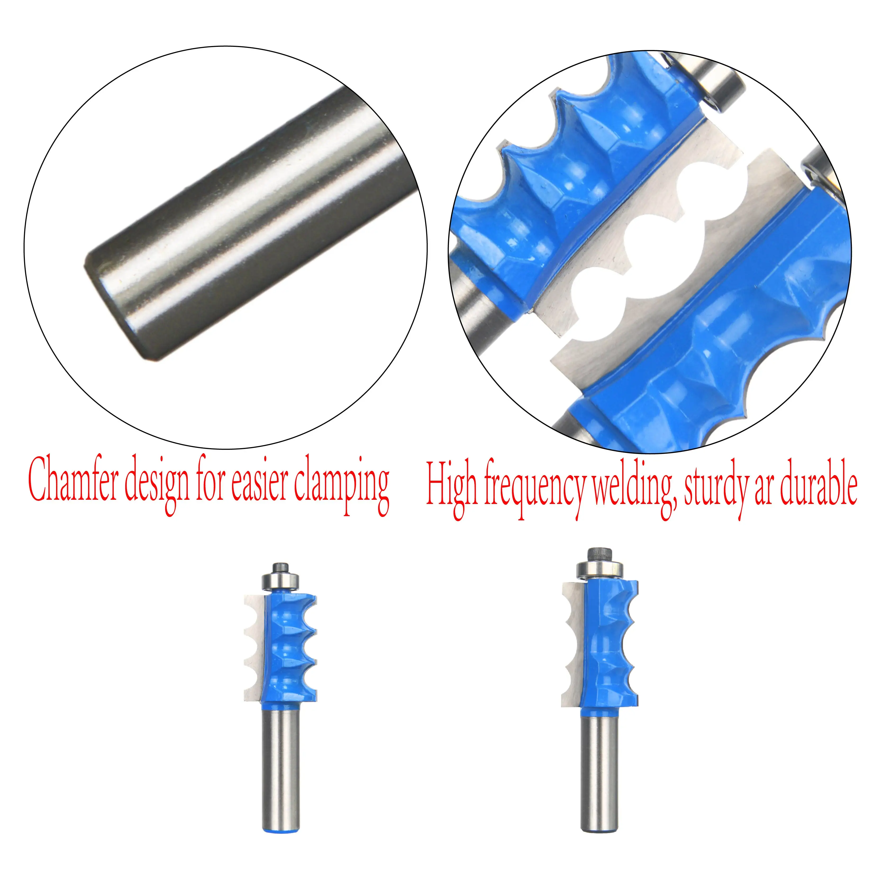 Moulding Beading Router Bits for Door Panel Tungsten Steel Cutting Tools Shaper Cutter Solid Carbide CNC Router Bits