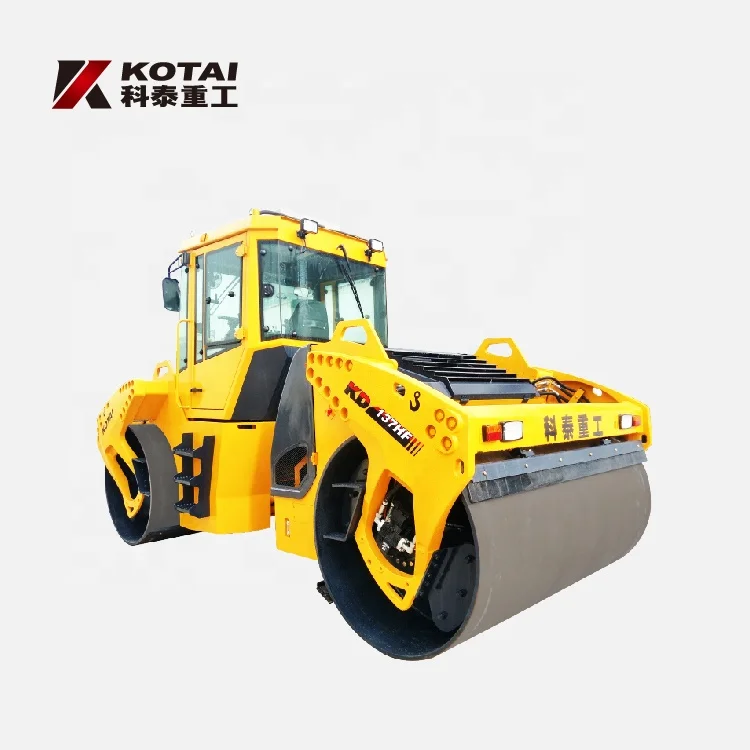 Двухкаточный дорожный каток KD147HF Китай 14 тонн гидравлический двухбарабанный для строительства моста