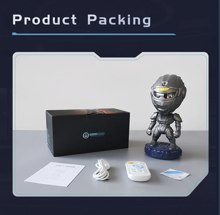 New Design Robot Toy Starry Sky Projection Home Decor Galaxy Projector Holiday Gifts Mecha Warrior Starry Light Projector