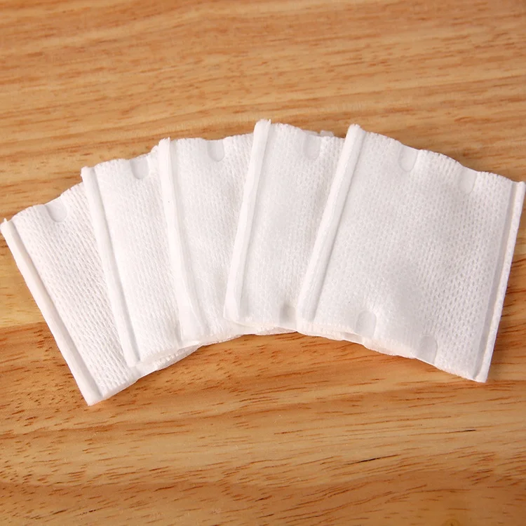 Double Sided Cosmetic Cotton Pads Organic Cotton Disposable Makeup Remover Pads