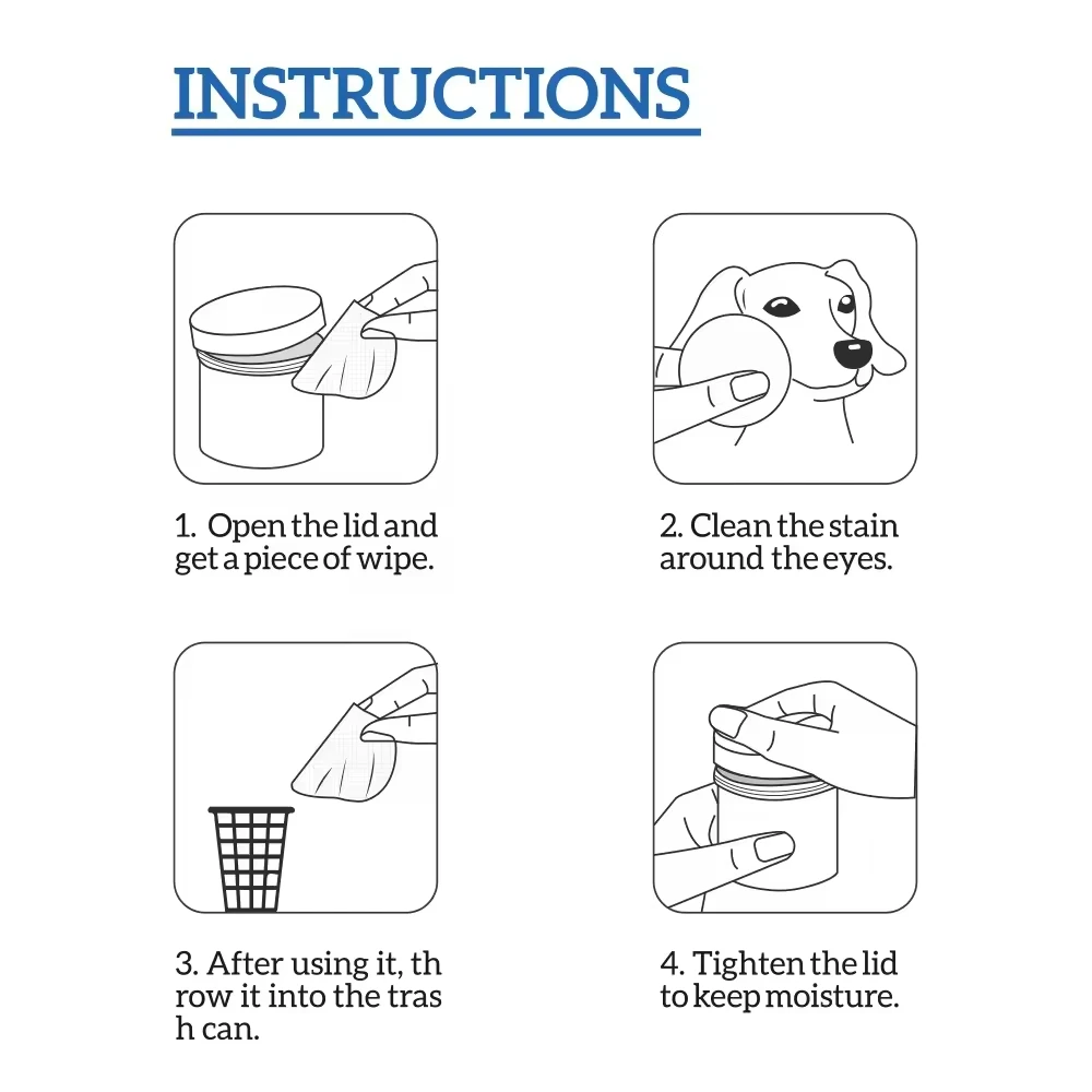 Welovepet 180 Pieces Pet Cleaning Wipes For Dog Cat Eye Ear Cleaning Manufacturer Wholesale Pet Grooming Wet Wipes