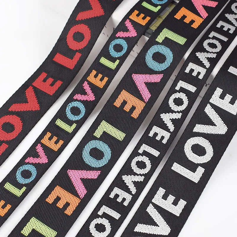  Meetee RD015 нейлоновая жаккардовая лента тесьма LOVE ремень DIY сумка плечевой украшение одежды аксессуары для шитья