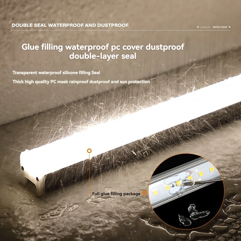 Wholesale Outdoor Addressable RGB DMX Light Bar ip65 RGB Led Tube Programmable Bridge Hotel Building Facade Lighting