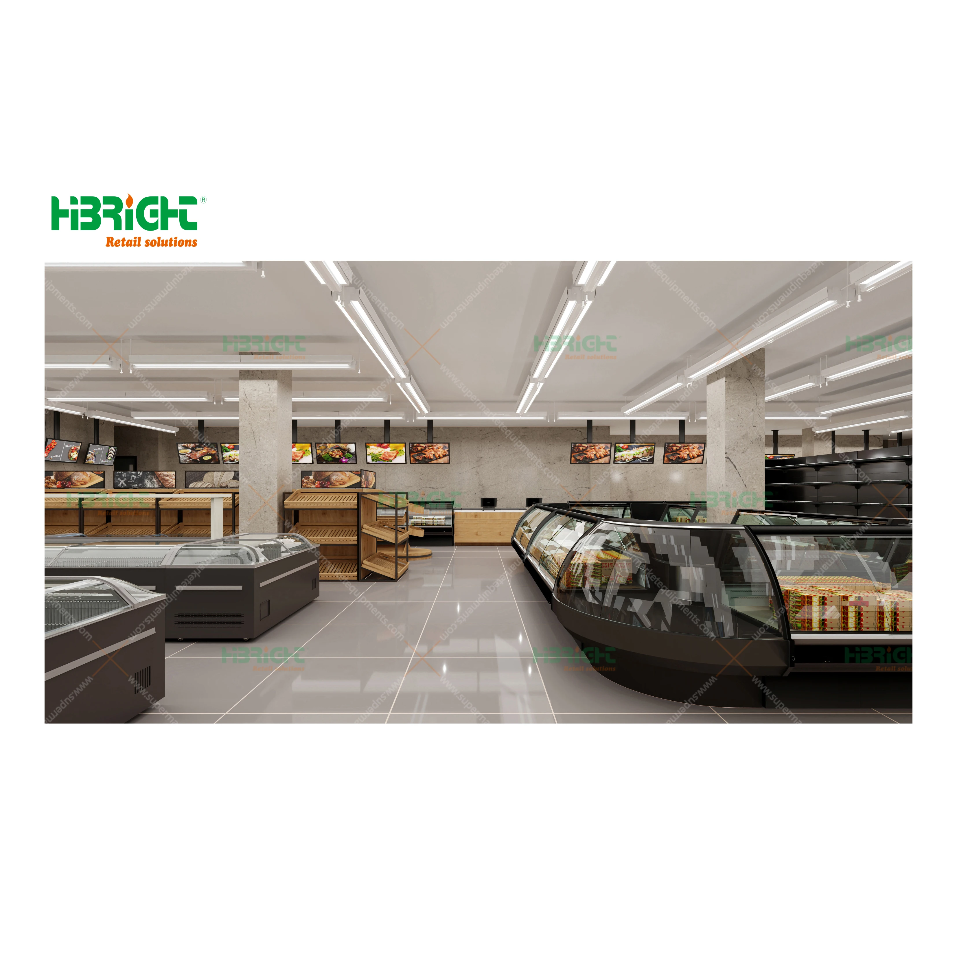 Highbright Retail Solutions Supermarket Shelves 3D 2D Layout Design