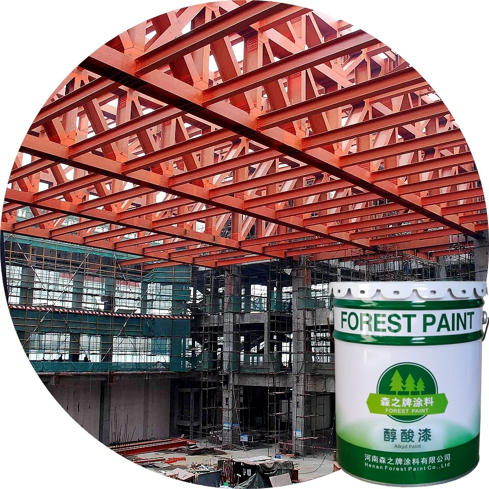 Durable anti-uv Smooth High gloss Finish Waterproofing Alkyd Enamel Paint For Doors Wood And Metal Protective Coatings