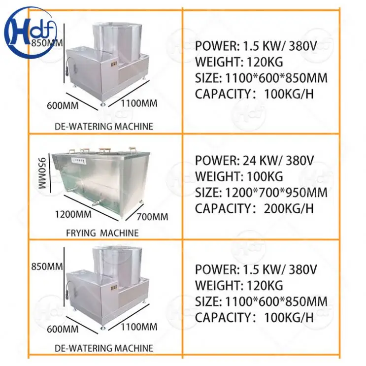 frozen french fries making line Frozen French Fries Processing Machine