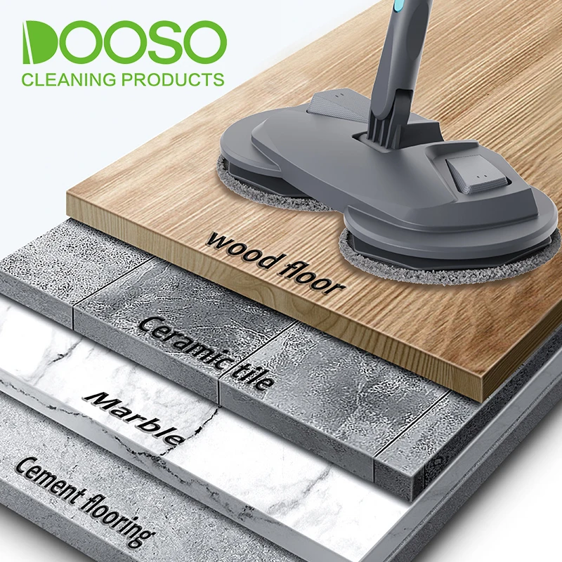 Electric Mop Wet Floor Cleaner Scratch Mop Magic Floor Lazy Clean Easy Flat Mop