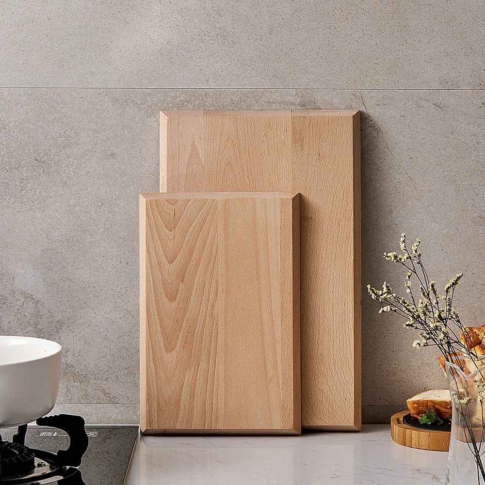 Hot Sale Eco-friendly Kitchen Large Size Rectangle Beech Wood Chopping Board for Cutting Vegetables Meat Fruits