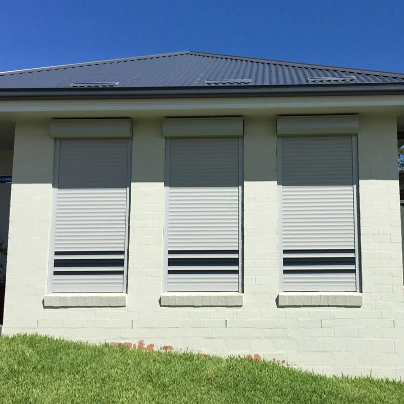 Automatic electric Security Window Aluminium hurricane windproof roller shutter
