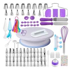 Hot Sale DIY baking supplies Cake Decorating Kit tools Piping Nozzles Coupler Cake Turntable, Pastries Revolving Cake Stand