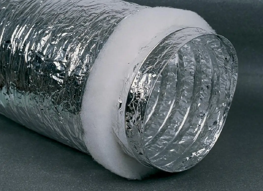 Insulation Pipe Ventilation System Plastic Insulated Flexible Aluminum Air Duct Return and Replacement -30℃~+140℃ Contemporary