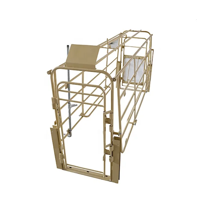 China produces affordable stainless steel solid rod sow farrowing pen metal pig cage for sale