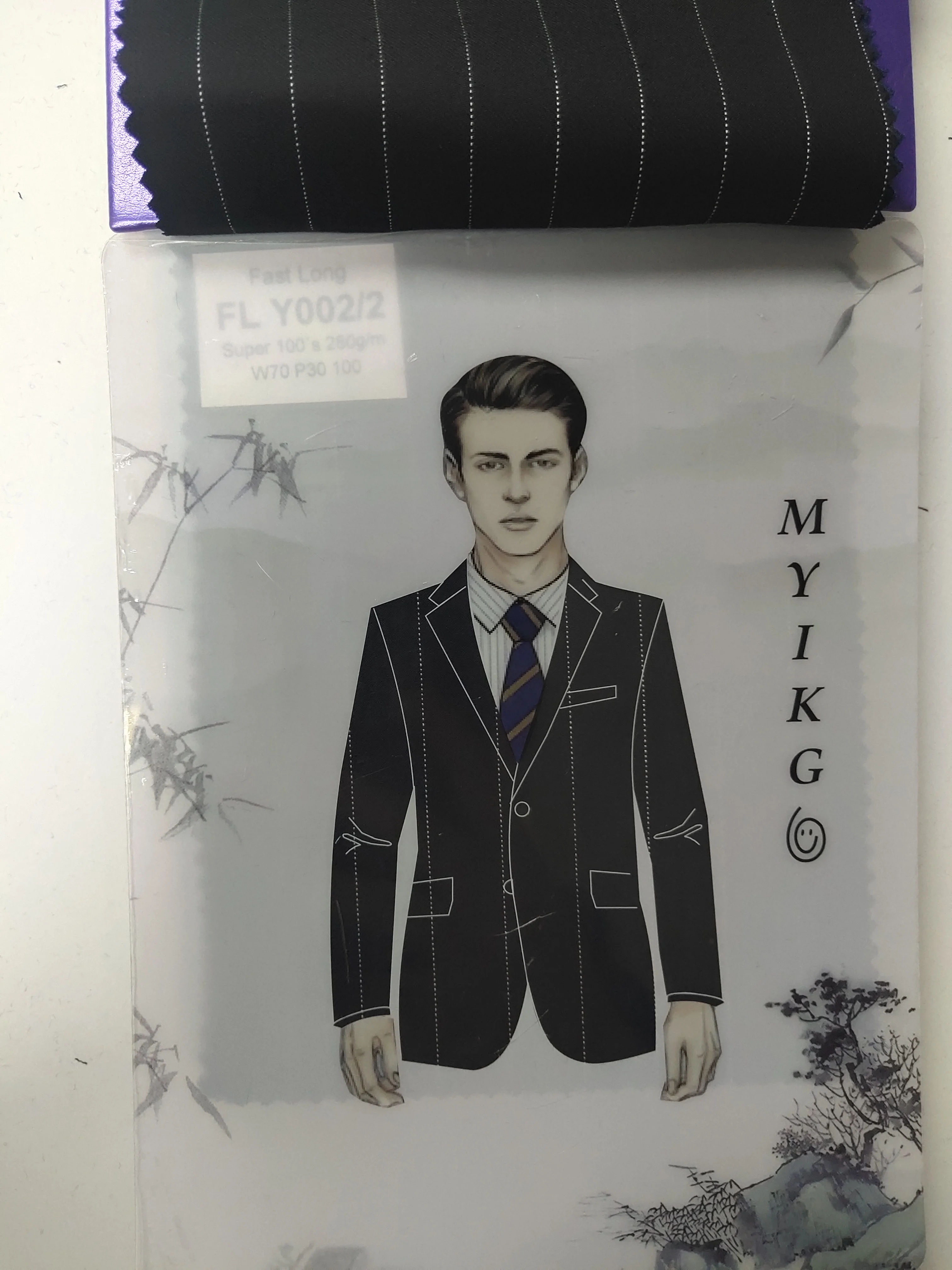 FLY wool70 polyester30 280gsm Мужская австралийская шерстяная ткань, покрытый деловой дорожный светильник, Роскошная ткань для костюма