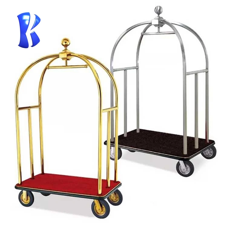 OKEY New Fashion Low Price luggage cart for hotel hotel trolley luggage cart hotel luggage trolley cart Supplier in China