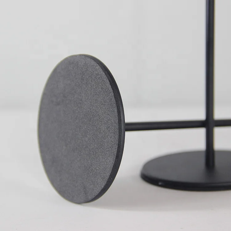 Wedding Decorative Matte Set Of 3 Tall Luxury Candlesticks Holder Metal Black Taper Candle Holder For Indoor Outdoor