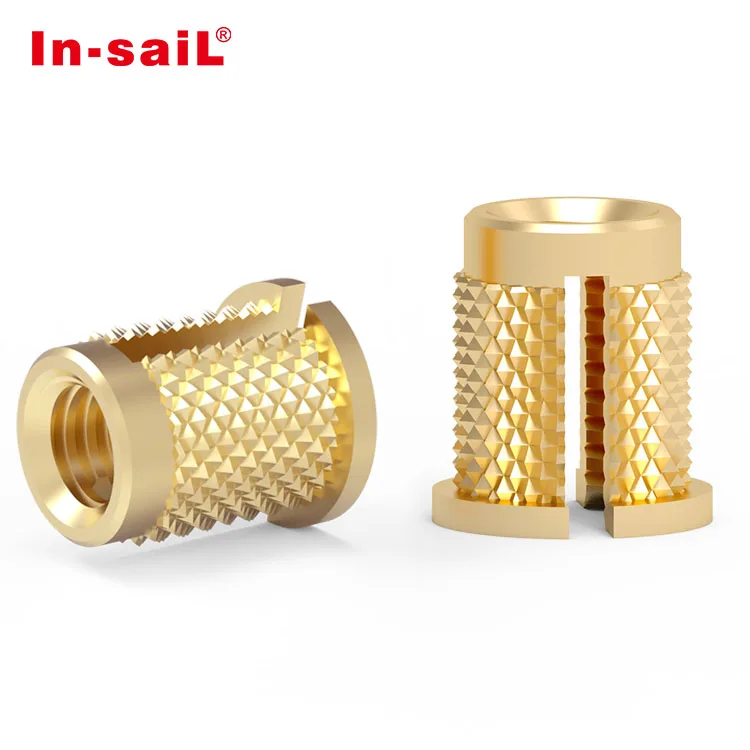 Высокоточные детали с ЧПУ высококачественные резьбовые вставки гайки прессованная гайка накаткой прорезью Резьбовая вставка для пластика ABS PP