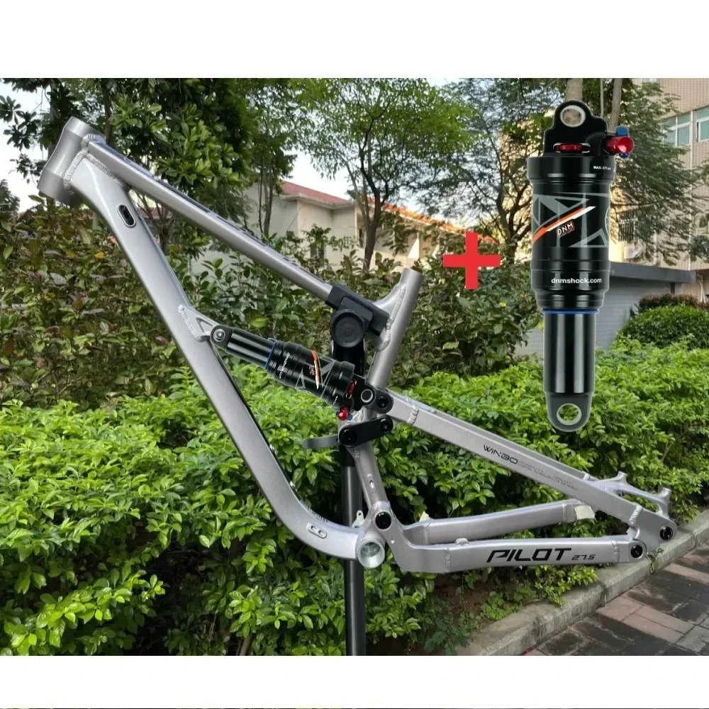 Customize 27.5/29in 148*12mm Thru Alxe Bike Frame Downhill Full Suspension Soft Tail Aluminum Alloy Frame