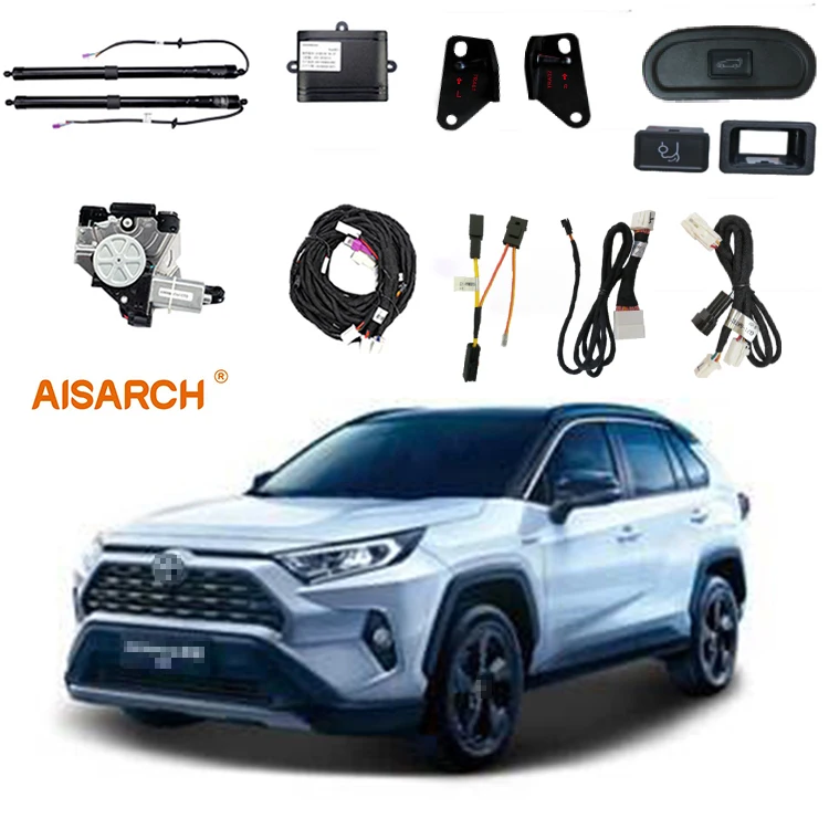 Car modification and upgrade electric rear door key remote control lift driving position to unlock the tailgate for toyota RAV4