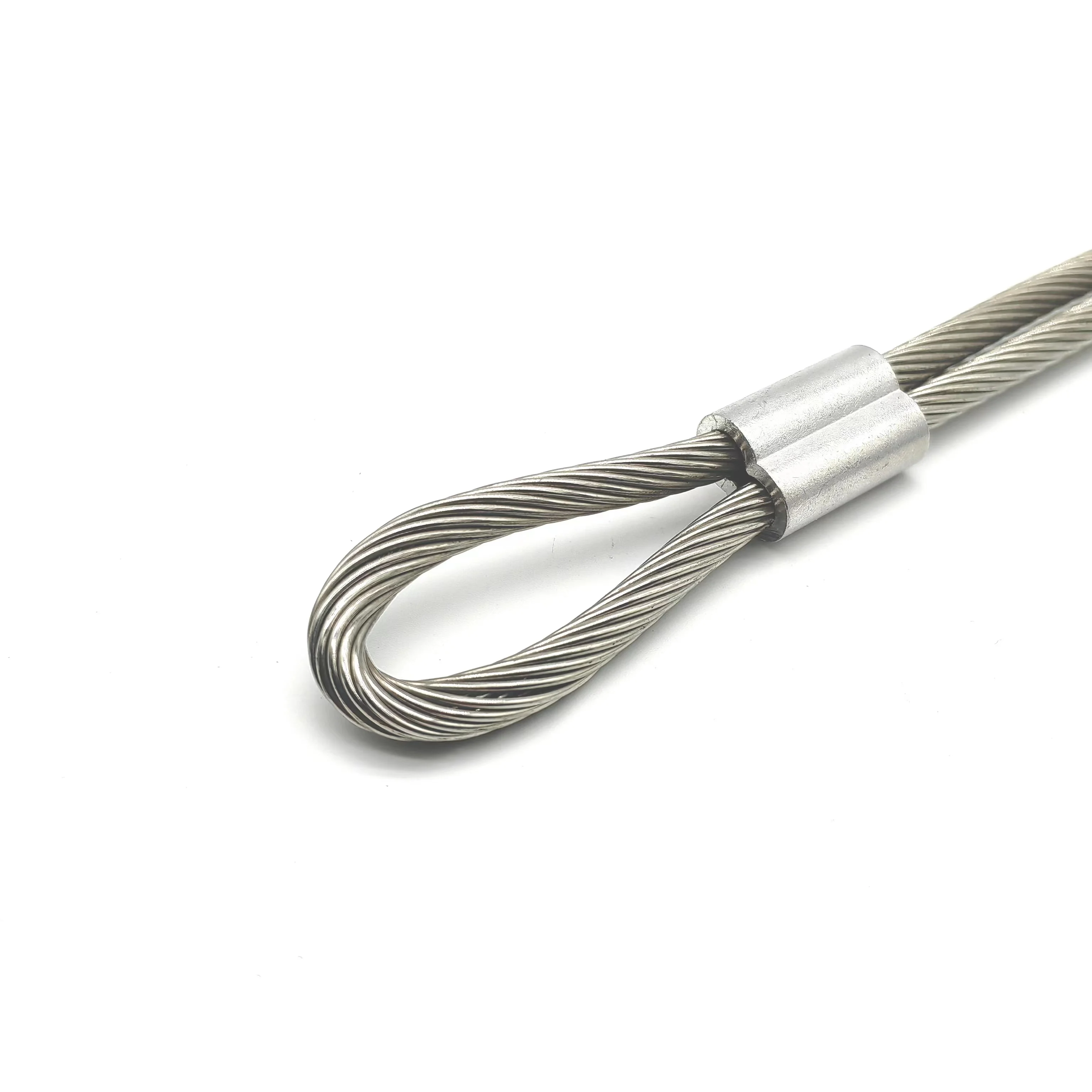 Stainless Steel Wire Rope Sling Swage Sleeve Crimping Ferrules 0.7mm-32mm wire rope Seamless oval aluminum sleeve