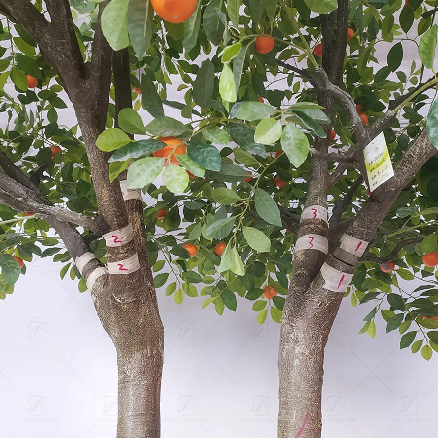1:1 Simulation Orange Tree Customized Large Artificial Tree Indoor Decorative Fruit Tree