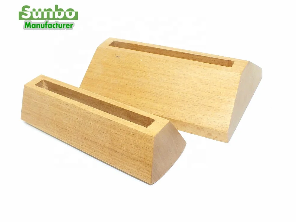 Price Tickets Base Support Desktop Display Card  Acrylic  Menu Wooden Base Holder