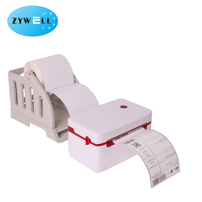 Zywell 152 мм/x 4x6 настольный USB Bluetooth Термопринтер для этикеток для домашнего малого бизнеса с держателем для этикеток