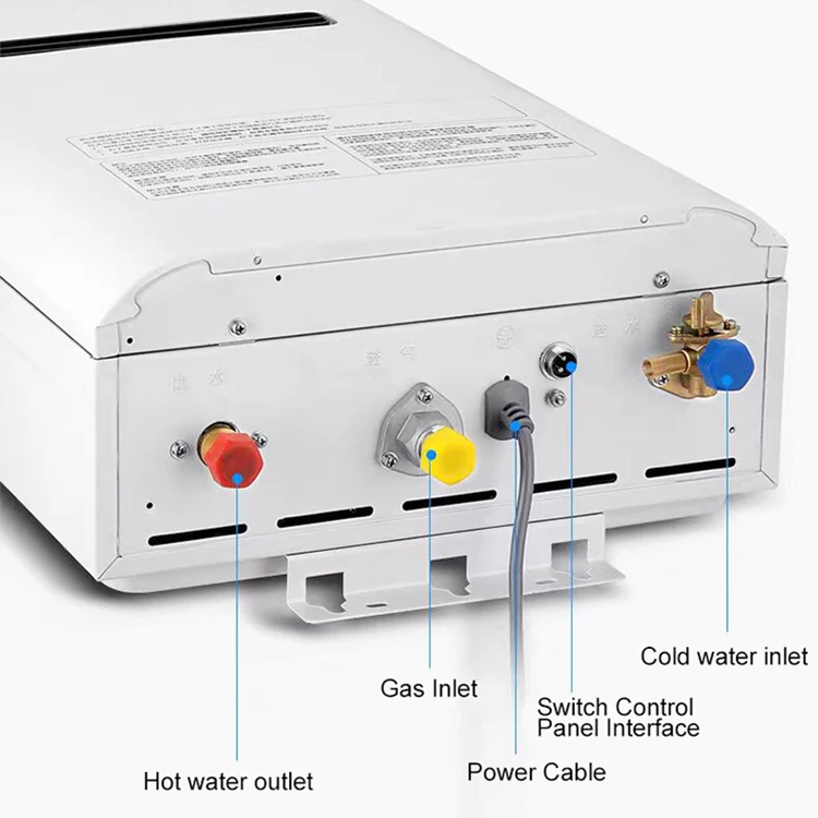 Water Heater Manufacturer Custom 16L 18L Bathroom Wall Heaters Induction Gas Hot Water Heater