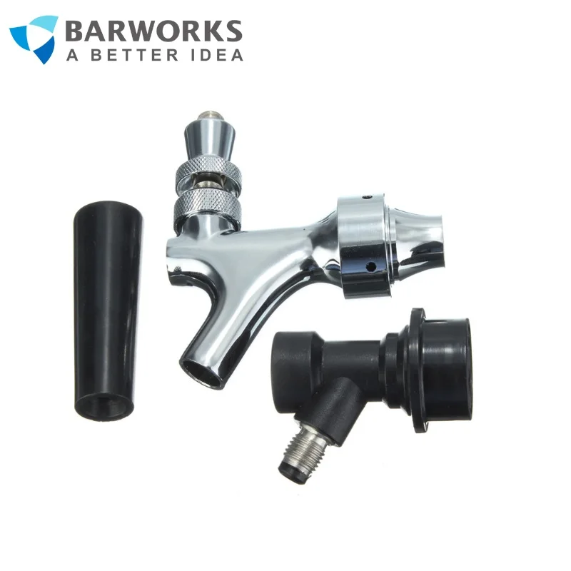 Chromed Beer Faucet with Cornelius Ball Lock Disconnect Homebrew Corny Cornelius Keg Faucet Tap