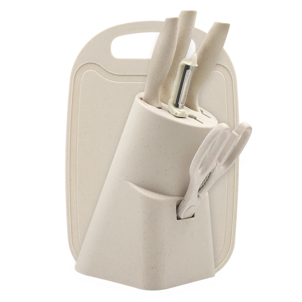 Набор кухонных ножей с антипригарным покрытием из нержавеющей стали 7 шт.