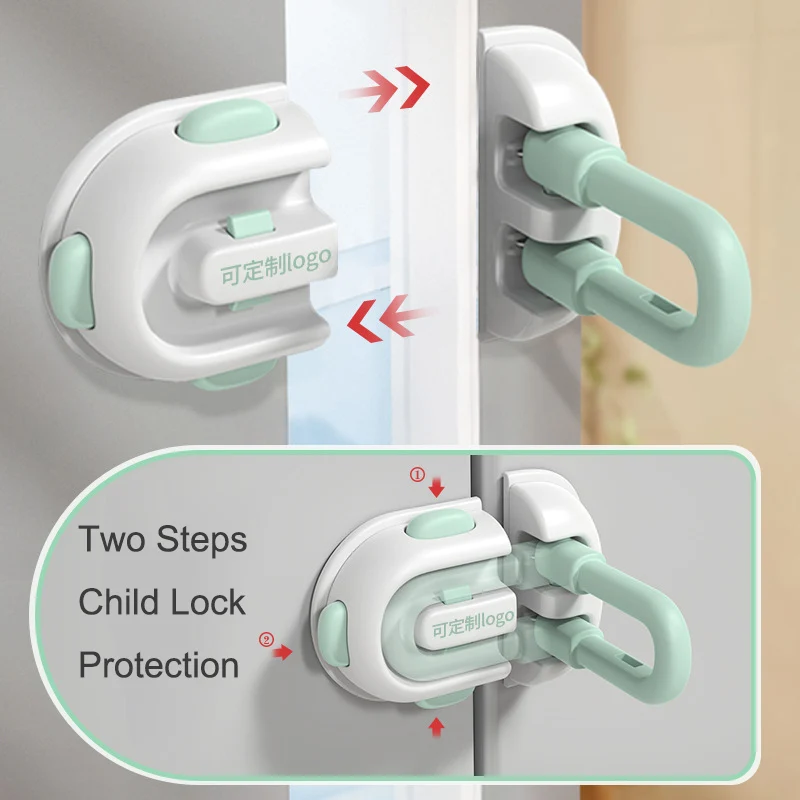 Prodigy Baby supplier RL001 Baby Fridge Lock Child Proof Refrigerator Freezer Door Lock Automatic Bounce Design for Fridge Door