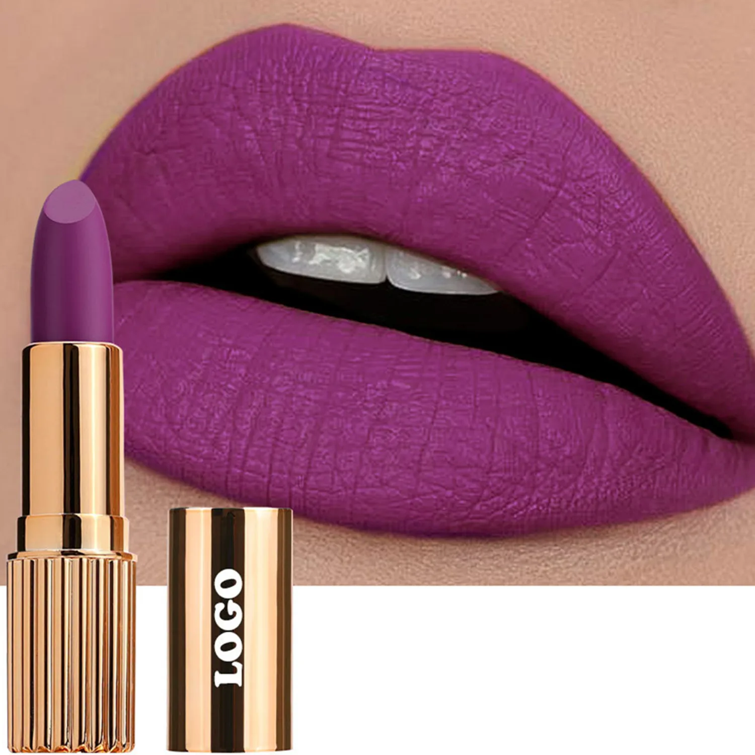 Best Selling Richly Pigment Velvet  Lipstick Private Label Vegan Nude Long Lasting Matte Lipstick Waterproof