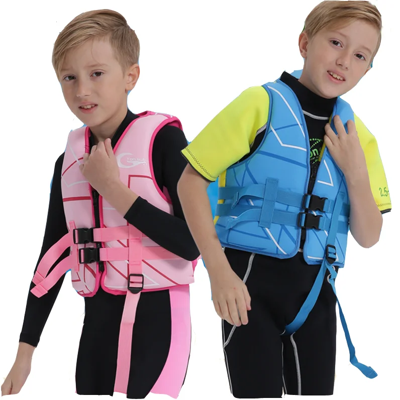 Customized Kids Age 3-7 85-125cm Infant Baby Boys Girls Neoprene EPE Foam Waterpark Safety Floating Vest Life Jacket