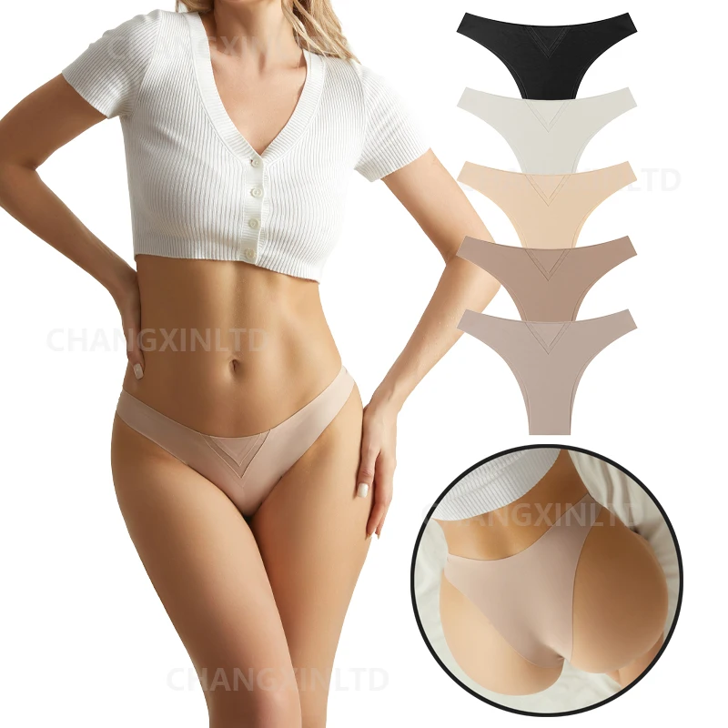 Высококачественное женское нижнее белье оптом эластомерный нейлон плюс размер с низкой талией сексуальные невидимые бесшовные бразильские женские трусики
