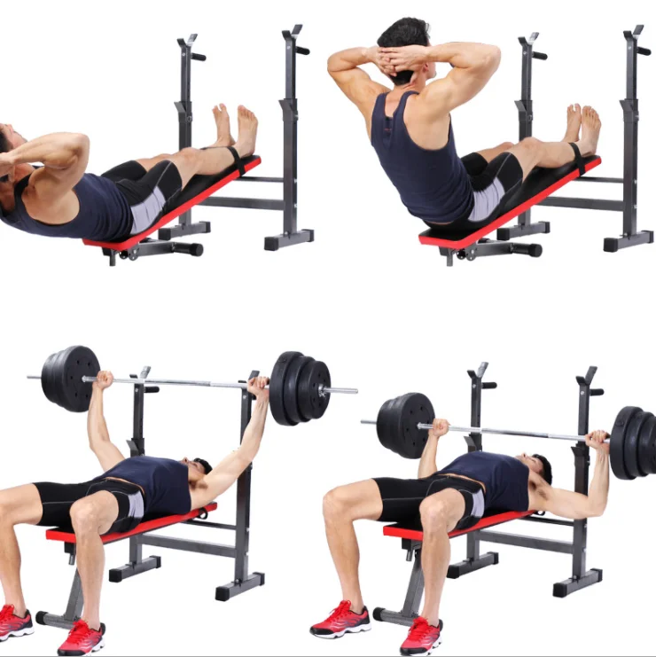 Fitness EquipmentFitness Power Rack Multi-function Sit-up Assistant Fitness   Dumbbell Bench