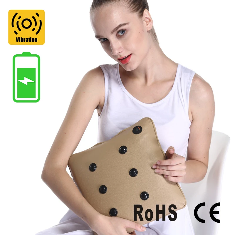 Chair Parts Lumbar Support Massage Cushion Pillow High Quality Vibrating Chair Cushion Seat Battery Operated Back Massager