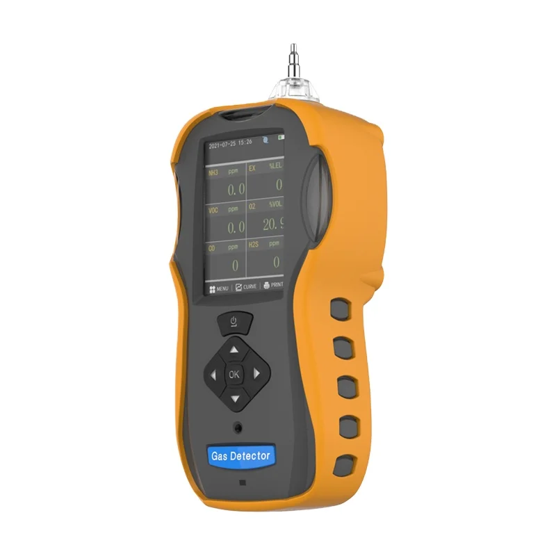 Safewill ES60A NO/CO/EX/H2S/CH4/CH2O PID Sensor Gas Analyzer 6 in 1 Multi Portable Gas Detector Monitor