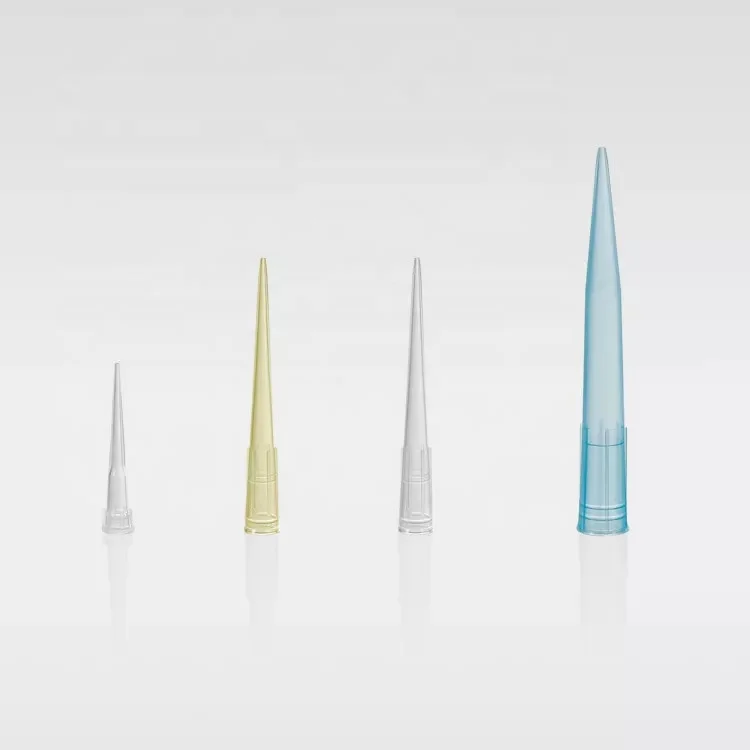 Factory Price Disposable Gilson Yellow 200ul  Blue 1000ul  Pipette Tips With or Without Filter in Stock