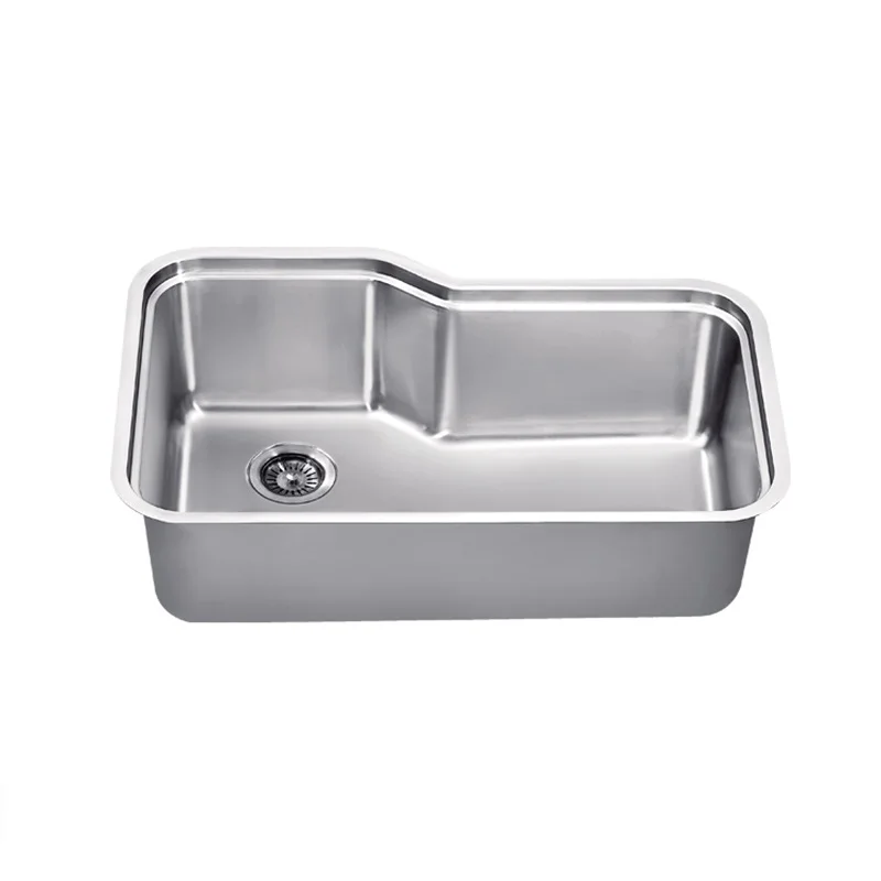 
Good Quality Undermount Satin Kitchen Sink Single Bowl Sink With Side Drain  (1600193737140)