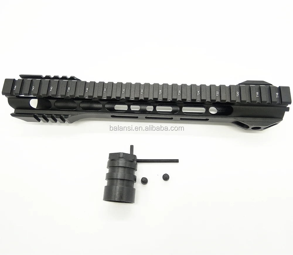 
12 inch MLOK handguard Free Float Super Slim ar 15 Handguard Quad Rail steel nut for M4 M16 
