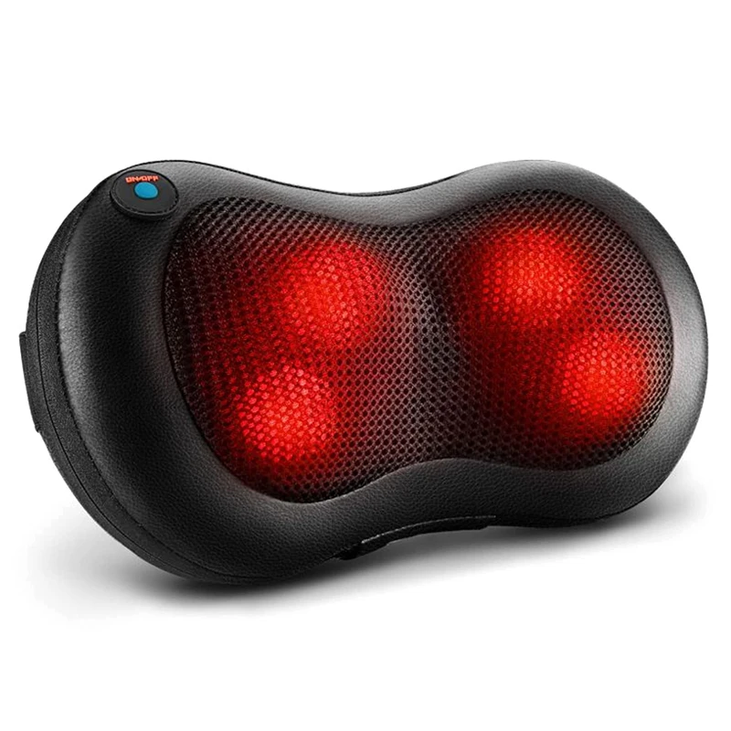 Multi Function Relax Shiatsu Rest Elektric Smart Back and Neck Shoulder Wireless Car Massage Pillow with Heat