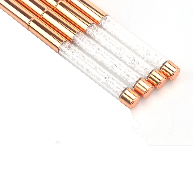 2020 Wholesale Acrylic Brushes Rhinestone Nail Brushes 100% Pure Kolinsky Nail Art Brush