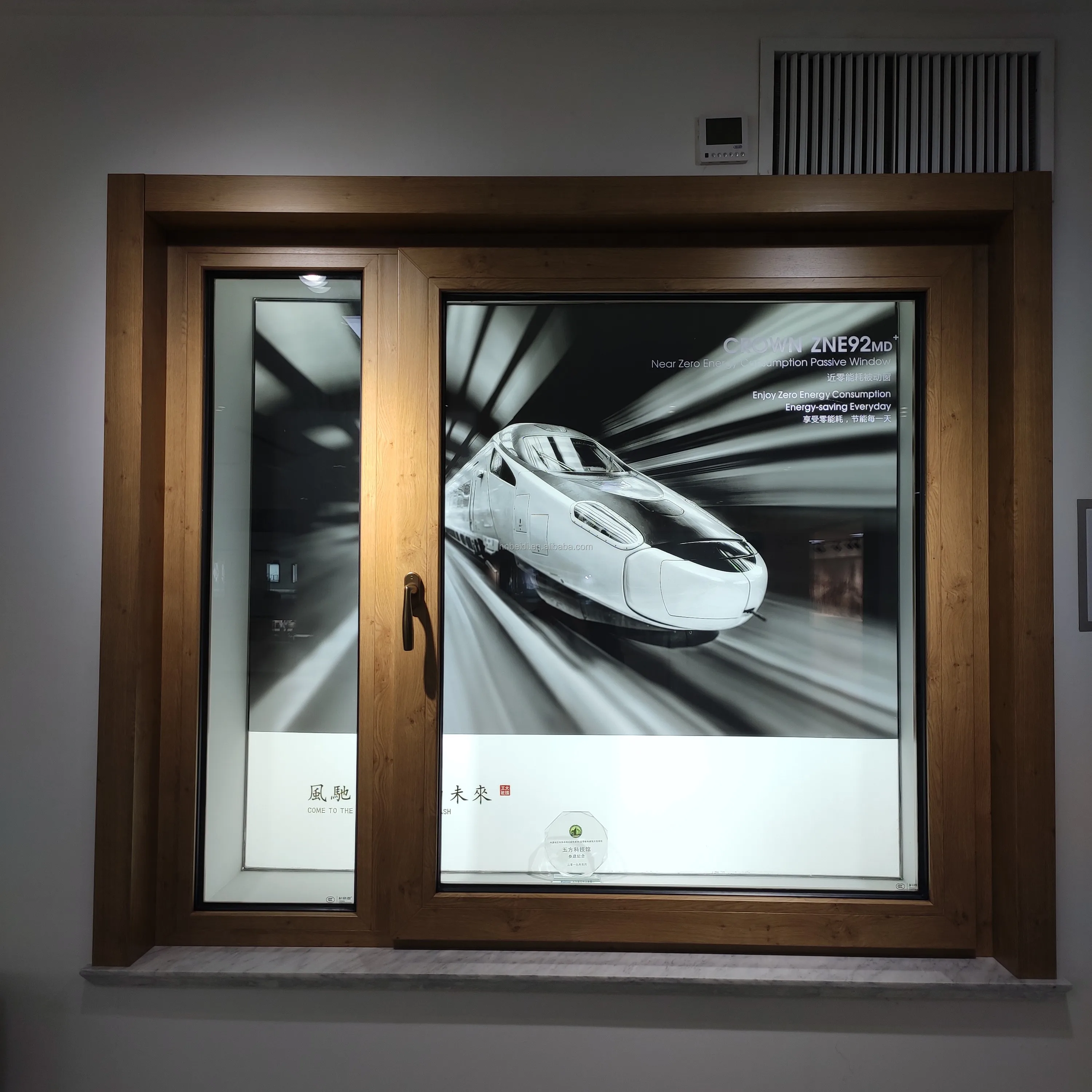 Three layer glass upvc window for villa