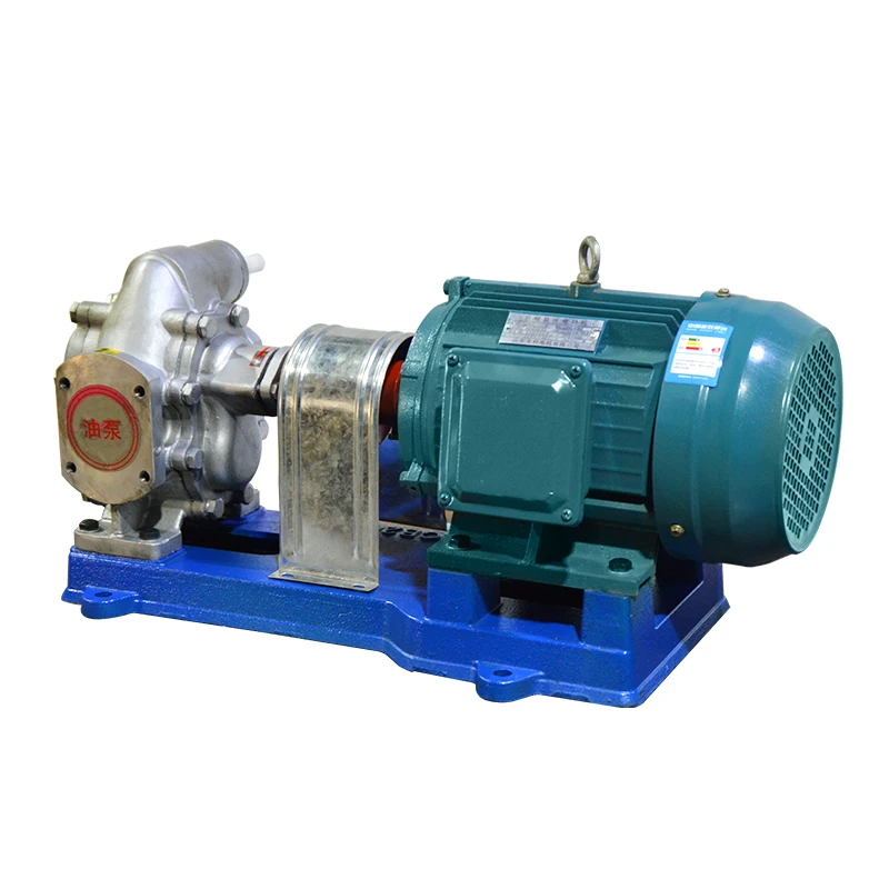 304 stainless steel gear self-priming oil pump 220V high pressure self-priming explosion-proof acid-base chemical