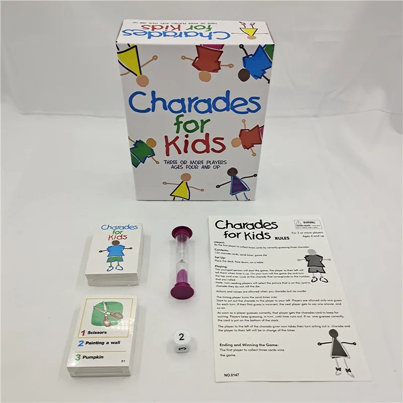 Charades Board Game for Kids - Exciting and Challenging Game of Strategy and Luck Play with Friends and Family Gift Game Pocket