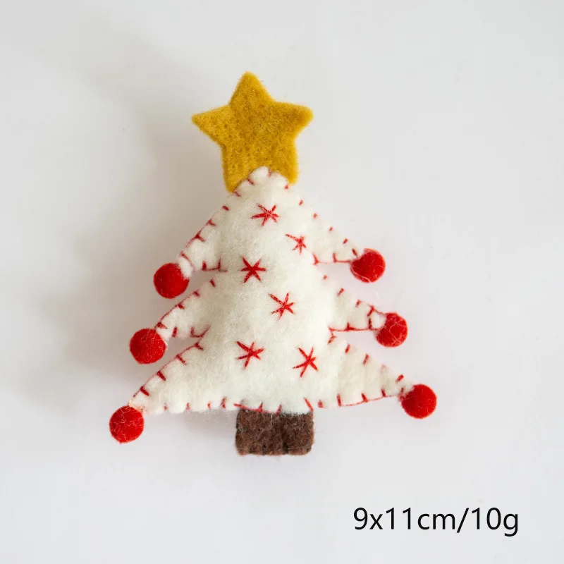 Handmade Christmas Wool Felt Decorative Hanging Ornaments Christmas Tree Christmas Stocking Decorations