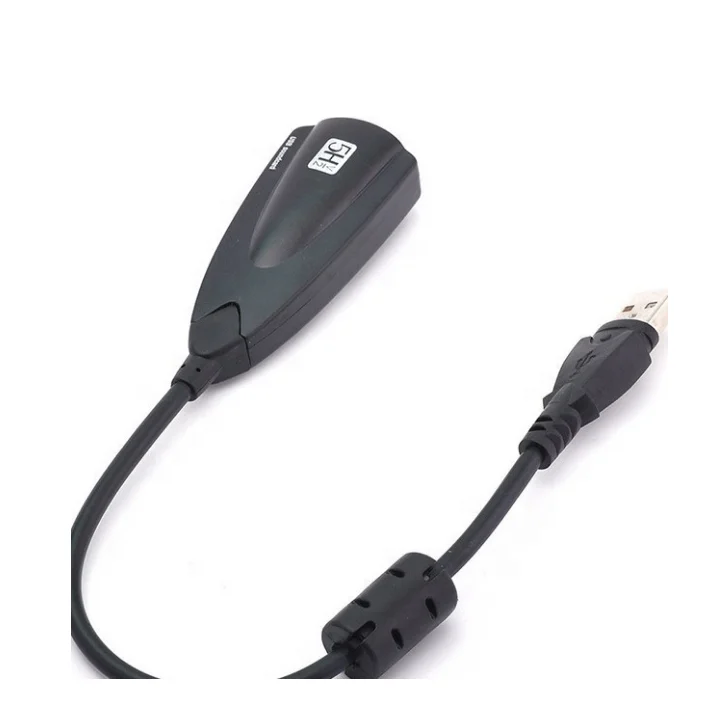 Factory price 5HV2 USB 71 creative Channel Sound card Adapter independiente External 7.1 USB2.0 Sound Card