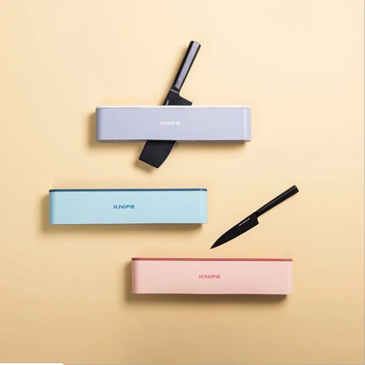 Knife block holder kitchenware plastic kitchen knife rest holder rack