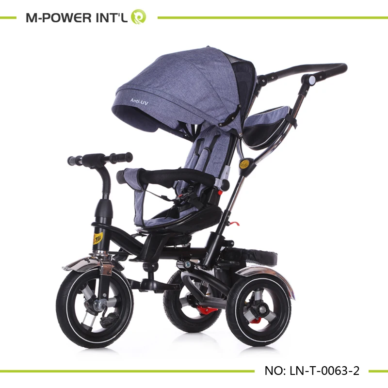 Popular Design Ride on toys kids three wheel bike 3 in 1 baby stroller baby  buggy tricycle/ pram for sale