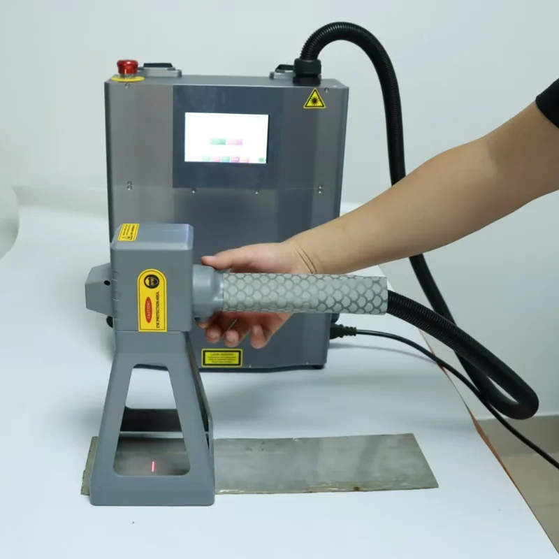 CNC LY sells well portable handheld laser marking machines for marking QR codes and barcodes