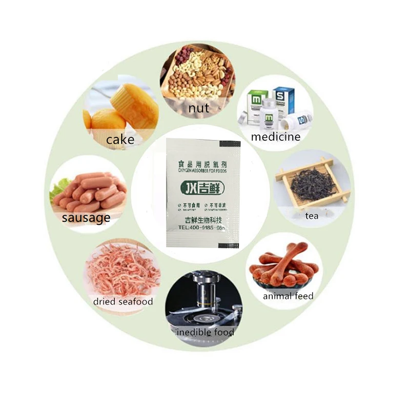 50cc 100cc 200cc Safe Higher Absorption Capacity  Iron-Based Deoxidizer  for Food